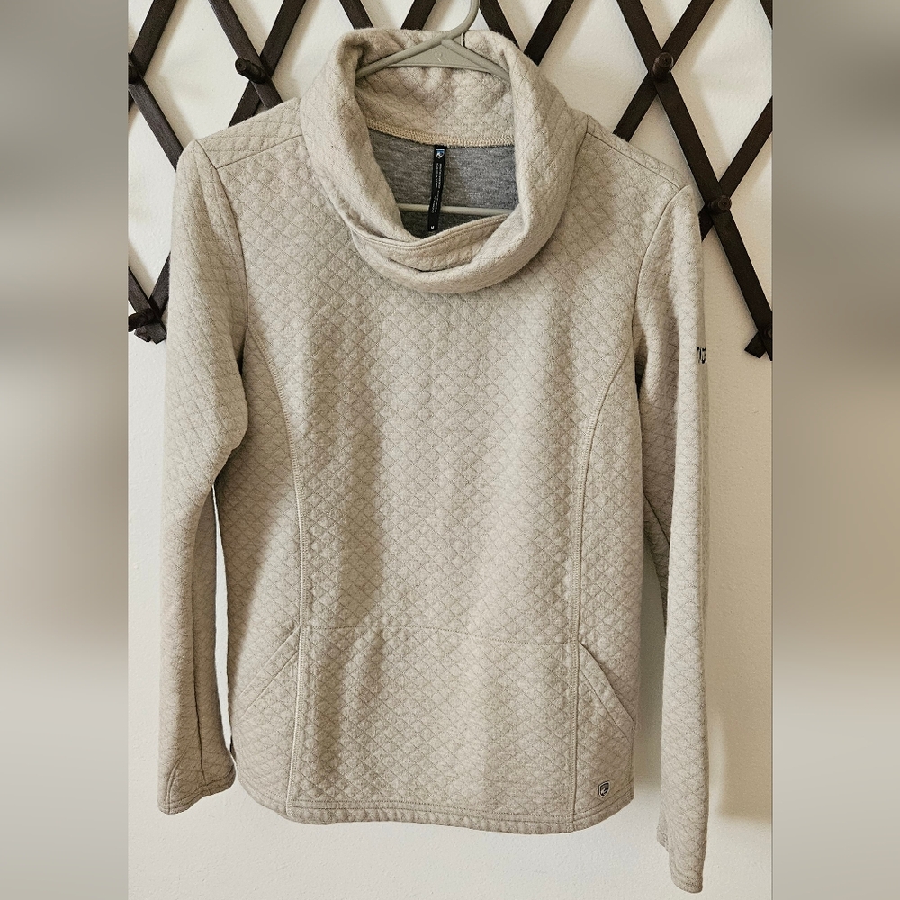 KUHL ATHENA PULLOVER WOMEN'S DOVE WHITE SIZE MEDIUM - Picture 2 of 5